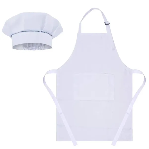 Kids Aprons Chef Hats Set - Kids Aprons Chef Hats Set - Image 3 of 6