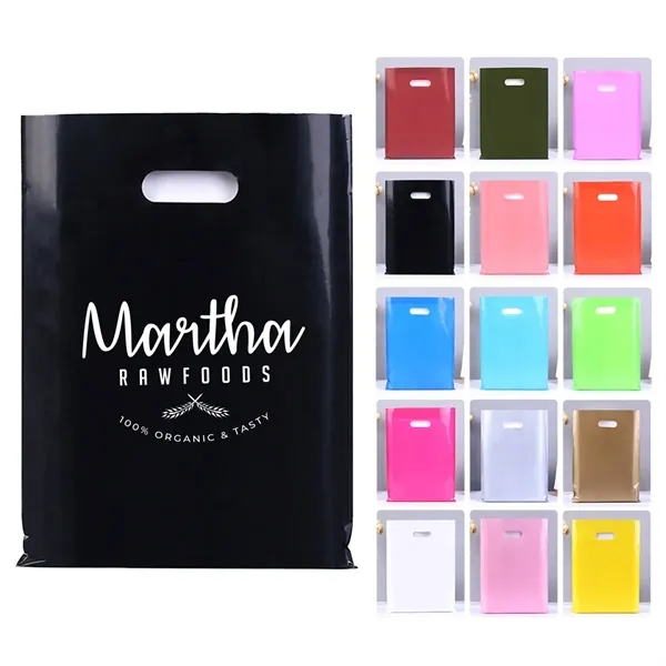 Die Cut Plastic Shopping Bag - Die Cut Plastic Shopping Bag - Image 1 of 7