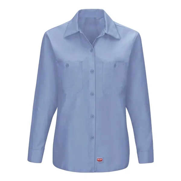 Red Kap Women's Long Sleeve Mimix Work Shirt - Red Kap Women's Long Sleeve Mimix Work Shirt - Image 7 of 10