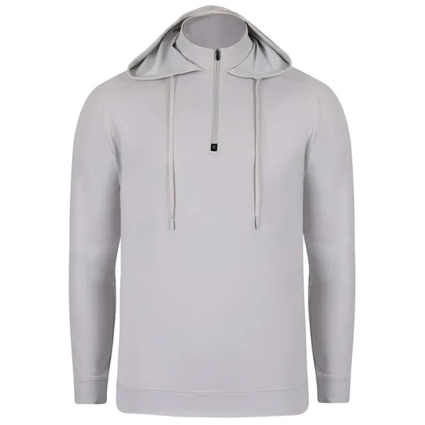Swannies Unisex Vandyke Quarter-Zip Hooded Sweatshirt - Swannies Unisex Vandyke Quarter-Zip Hooded Sweatshirt - Image 3 of 10