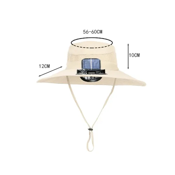 Camo Solar Powered Bucket Hat with Cooling Fan - Camo Solar Powered Bucket Hat with Cooling Fan - Image 1 of 4