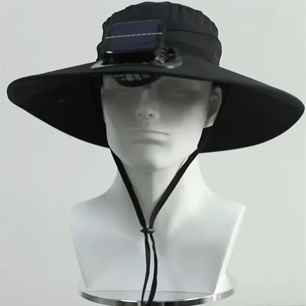 Camo Solar Powered Bucket Hat with Cooling Fan - Camo Solar Powered Bucket Hat with Cooling Fan - Image 4 of 4