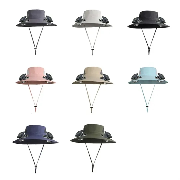 Ventilated Solar Powered Fan Hat for Sun Protection - Ventilated Solar Powered Fan Hat for Sun Protection - Image 2 of 4