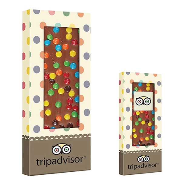 Belgian Chocolate Bar With Mini M&M's - 3.5 oz - Belgian Chocolate Bar With Mini M&M's - 3.5 oz - Image 0 of 0