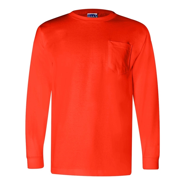 Bayside Union-Made Long Sleeve Pocket T-Shirt - Bayside Union-Made Long Sleeve Pocket T-Shirt - Image 16 of 18