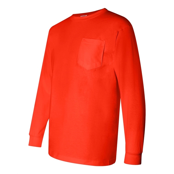 Bayside Union-Made Long Sleeve Pocket T-Shirt - Bayside Union-Made Long Sleeve Pocket T-Shirt - Image 17 of 18
