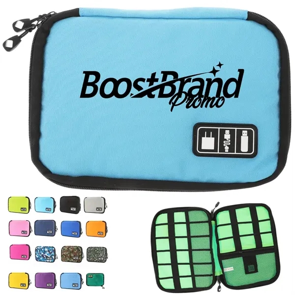 Travel Electronic Accessories Organizer Pouch - Travel Electronic Accessories Organizer Pouch - Image 0 of 6