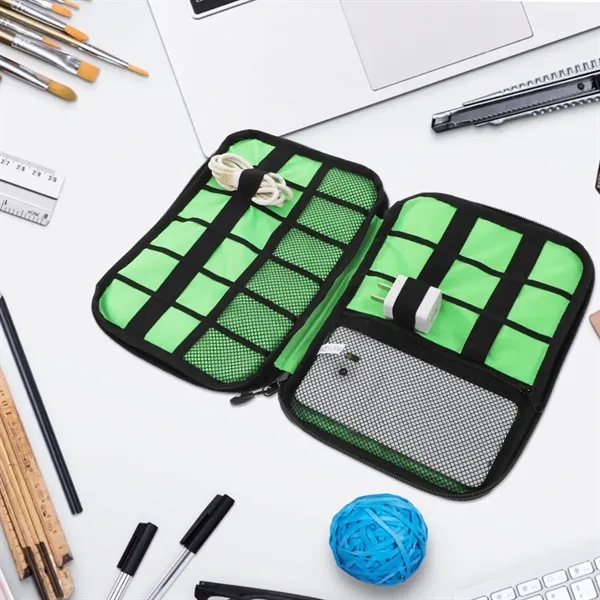 Travel Electronic Accessories Organizer Pouch - Travel Electronic Accessories Organizer Pouch - Image 4 of 6
