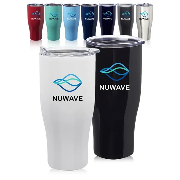 27 oz. Stainless Steel Grip Travel Mug - 27 oz. Stainless Steel Grip Travel Mug - Image 0 of 18
