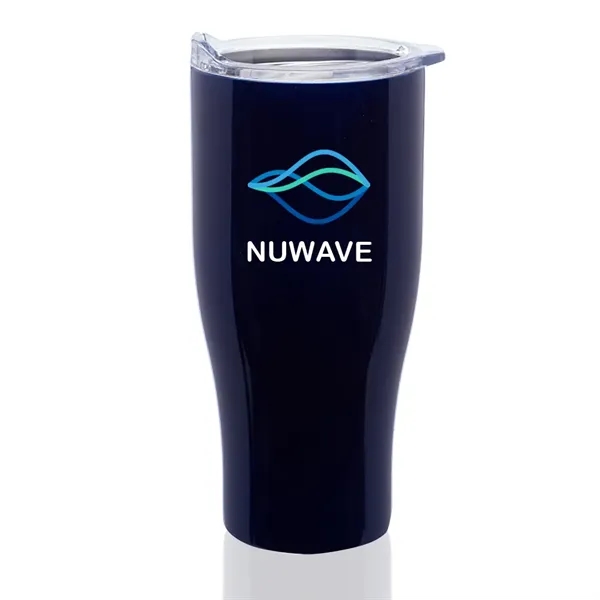 27 oz. Stainless Steel Grip Travel Mug - 27 oz. Stainless Steel Grip Travel Mug - Image 1 of 18