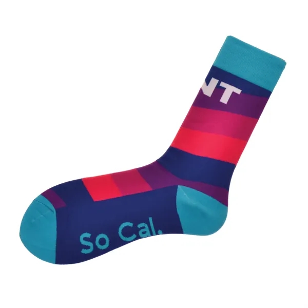 Custom Knit Dress Socks - Up to 6 Pantone Matched Colors - Custom Knit Dress Socks - Up to 6 Pantone Matched Colors - Image 6 of 10