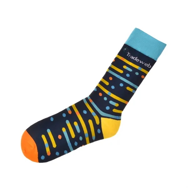 Custom Knit Dress Socks - Up to 6 Pantone Matched Colors - Custom Knit Dress Socks - Up to 6 Pantone Matched Colors - Image 2 of 10