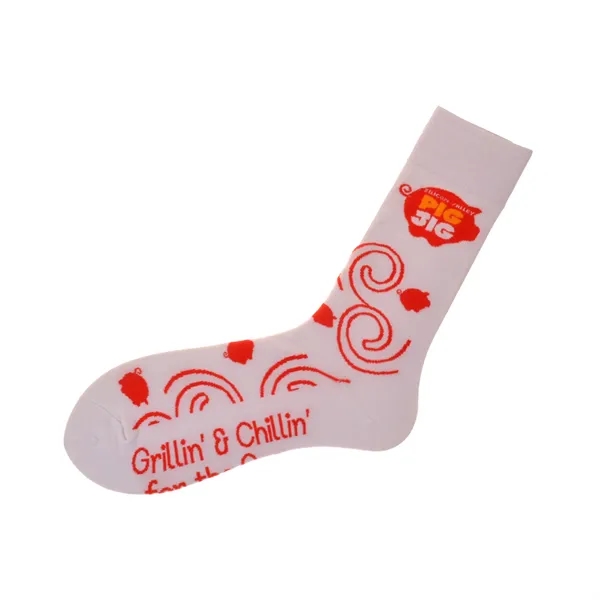 Custom Knit Dress Socks - Up to 6 Pantone Matched Colors - Custom Knit Dress Socks - Up to 6 Pantone Matched Colors - Image 8 of 10