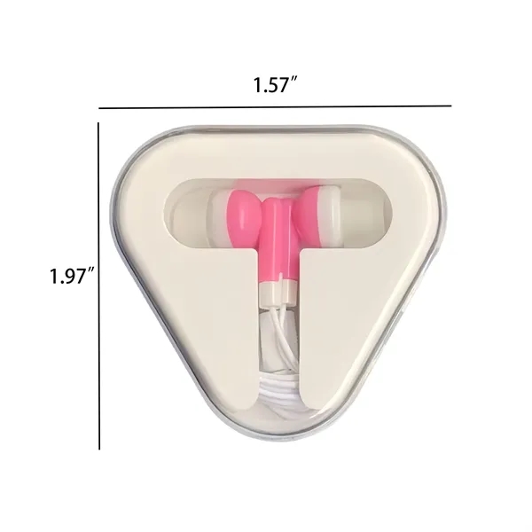 Colorful In Ear Headphones With Tangle Free Cord Case - Colorful In Ear Headphones With Tangle Free Cord Case - Image 1 of 9
