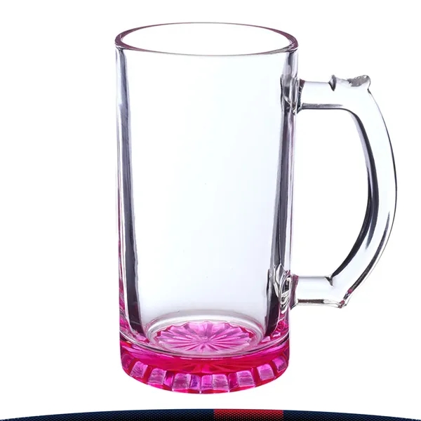 16 oz. Multicolored Bottom Beer Glasses - 16 oz. Multicolored Bottom Beer Glasses - Image 4 of 9