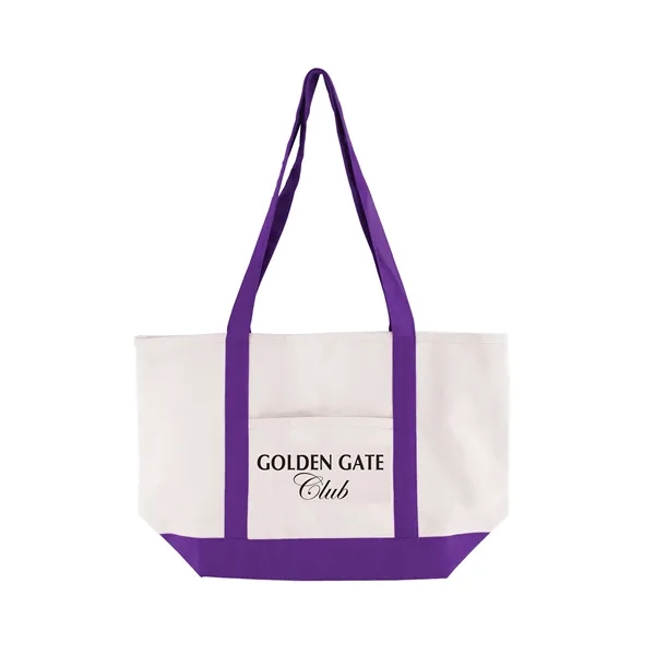 Cotton Canvas Boat Tote Bag - Cotton Canvas Boat Tote Bag - Image 6 of 9