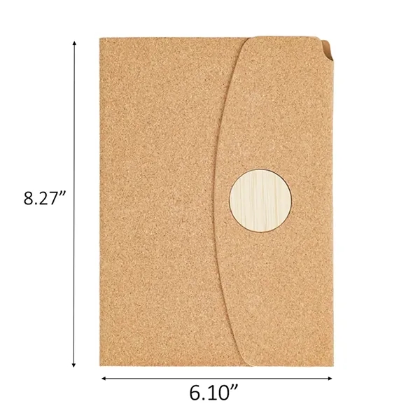 Sustainable Cork Notebook with Magnetic Closure - Sustainable Cork Notebook with Magnetic Closure - Image 1 of 1