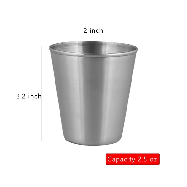 2.5 oz. Stainless Shot Glass - 2.5 oz. Stainless Shot Glass - Image 1 of 1