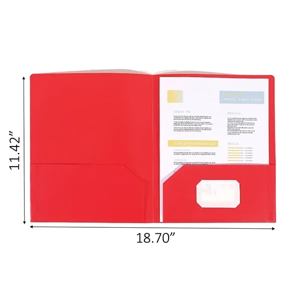 Versatile and Practical 2-Pocket Folder - Versatile and Practical 2-Pocket Folder - Image 2 of 2