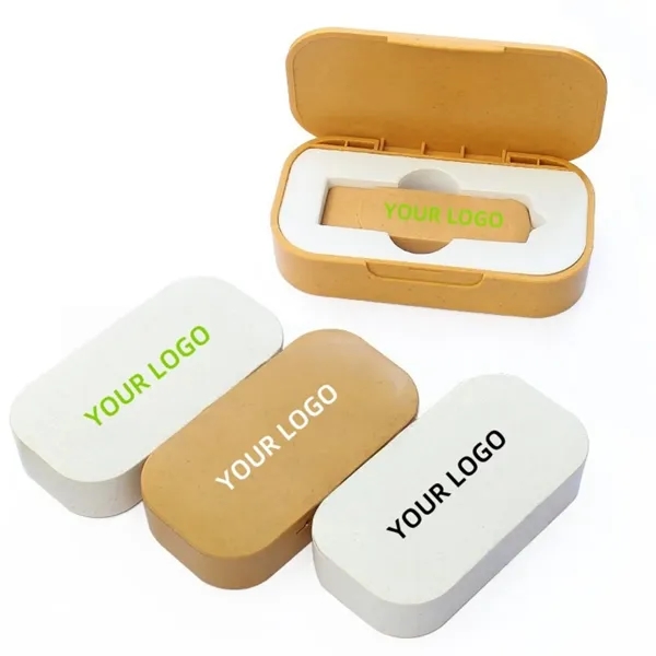 Wheat Straw Swivel USB Drive 16GB - Wheat Straw Swivel USB Drive 16GB - Image 1 of 2