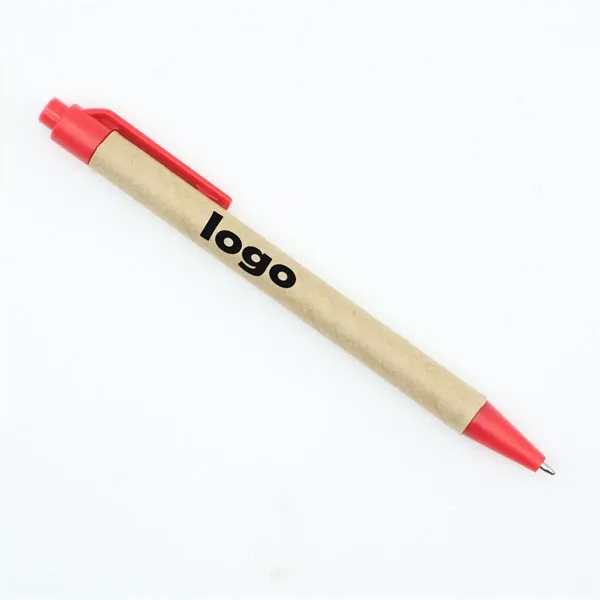 Eco-Friendly Kraft Paper Click Ballpoint Pen - Eco-Friendly Kraft Paper Click Ballpoint Pen - Image 0 of 1