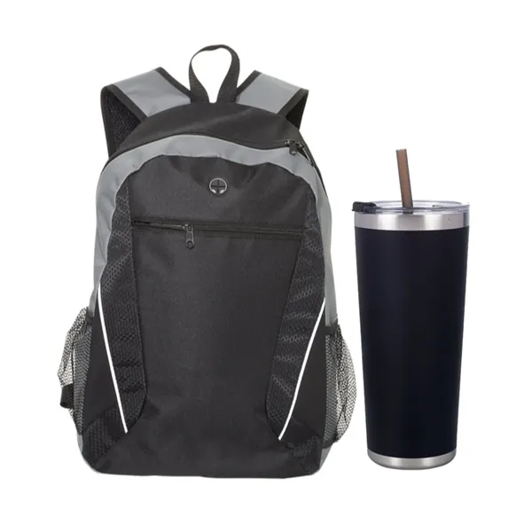 Stainless Insulated Tumbler with Backpack - Stainless Insulated Tumbler with Backpack - Image 1 of 2