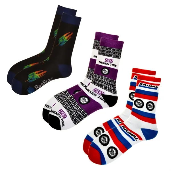 Tru Colour Dress Socks - Full Color DTG Print, Cotton Blend - Tru Colour Dress Socks - Full Color DTG Print, Cotton Blend - Image 0 of 4