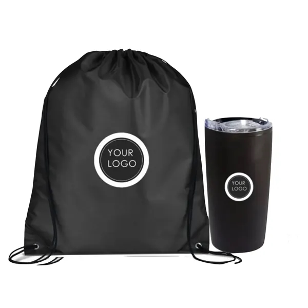 Stainless 20 oz Tumbler with Drawstring Bag - Stainless 20 oz Tumbler with Drawstring Bag - Image 1 of 4