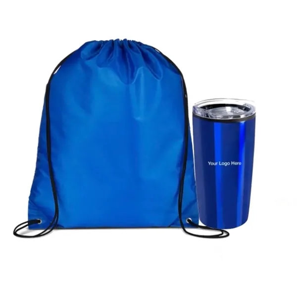 Stainless 20 oz Tumbler with Drawstring Bag - Stainless 20 oz Tumbler with Drawstring Bag - Image 2 of 4
