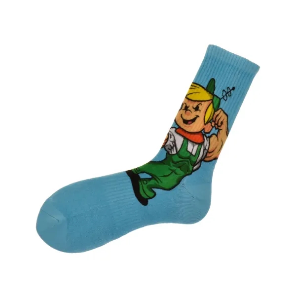 Tru Colour Crew Socks - Full Color DTG Print, Cotton Blend - Tru Colour Crew Socks - Full Color DTG Print, Cotton Blend - Image 1 of 4