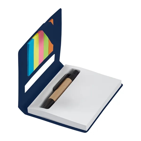 Eco Stowaway Sticky Jotter With Pen - Eco Stowaway Sticky Jotter With Pen - Image 1 of 5