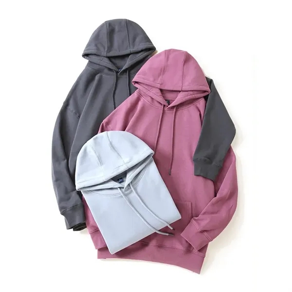 Custom Cotton Pullover Sweatshirt Hoodies - Custom Cotton Pullover Sweatshirt Hoodies - Image 3 of 21