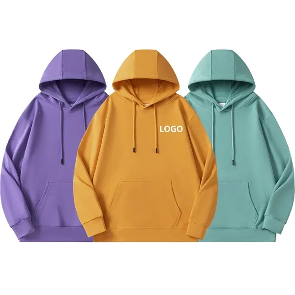 Custom Cotton Pullover Sweatshirt Hoodies - Custom Cotton Pullover Sweatshirt Hoodies - Image 7 of 21