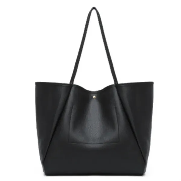 Oversize Leather Tote Women Weekender Bag,Shopper Handbag Tr - Oversize Leather Tote Women Weekender Bag,Shopper Handbag Tr - Image 2 of 7