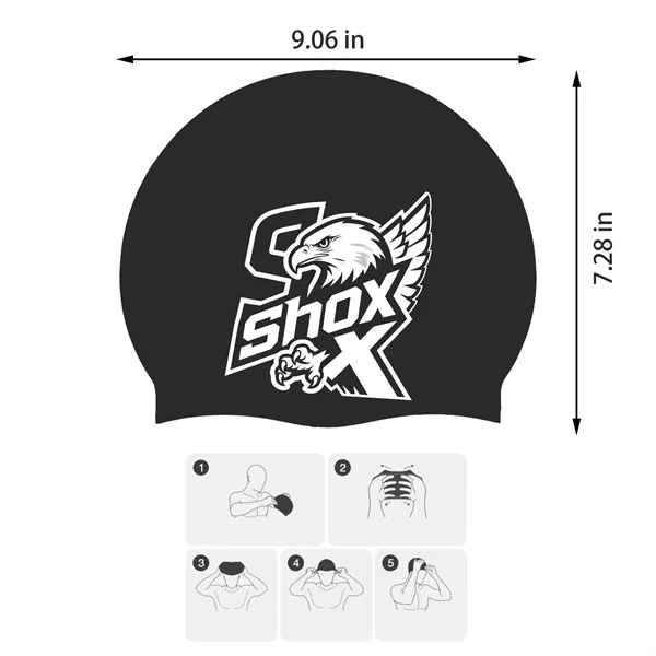 MOQ 20 Silicone Waterproof Swimming Cap - MOQ 20 Silicone Waterproof Swimming Cap - Image 1 of 9