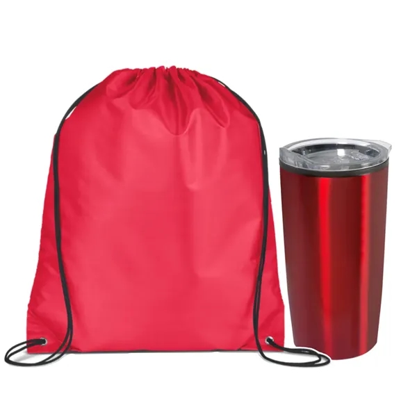 Stainless 20 oz Tumbler with Drawstring Bag - Stainless 20 oz Tumbler with Drawstring Bag - Image 3 of 4