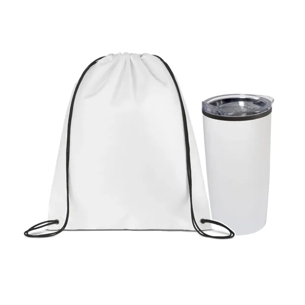 Stainless 20 oz Tumbler with Drawstring Bag - Stainless 20 oz Tumbler with Drawstring Bag - Image 4 of 4