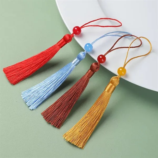 Bookmarks with Tassels and Beads Chinese Style - Bookmarks with Tassels and Beads Chinese Style - Image 2 of 3