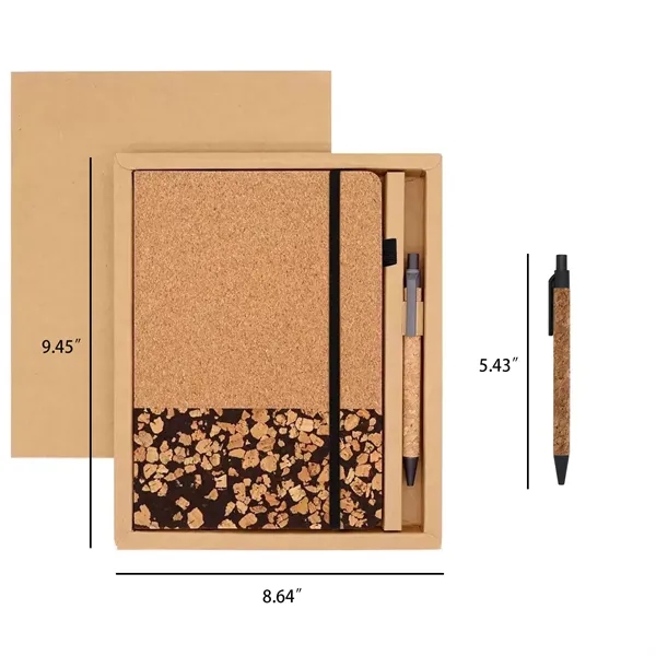 In Stock Eco Cork Coffee Ground Notebook Pen Gift Set - In Stock Eco Cork Coffee Ground Notebook Pen Gift Set - Image 1 of 6