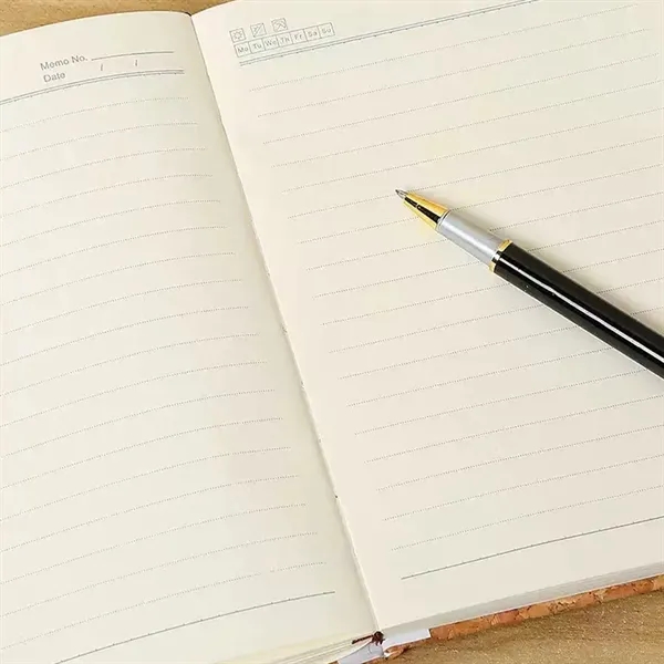 In Stock Eco Cork Coffee Ground Notebook Pen Gift Set - In Stock Eco Cork Coffee Ground Notebook Pen Gift Set - Image 3 of 6