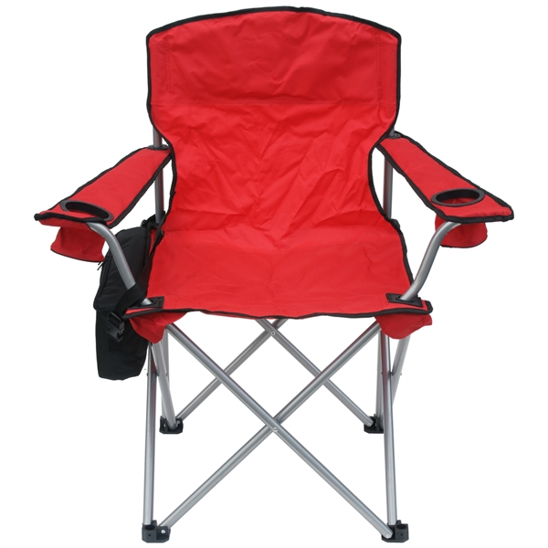 Large Folding Chair w/Bottle & Can Cooler - 330 lb. Rating BNoticed | Put a Logo on It | The ...