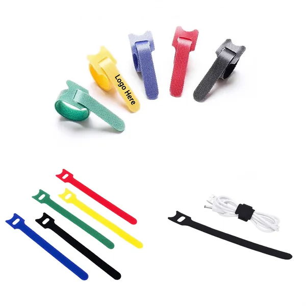 Custom Reusable Cable Ties Adjustable Cord Straps - Custom Reusable Cable Ties Adjustable Cord Straps - Image 0 of 7