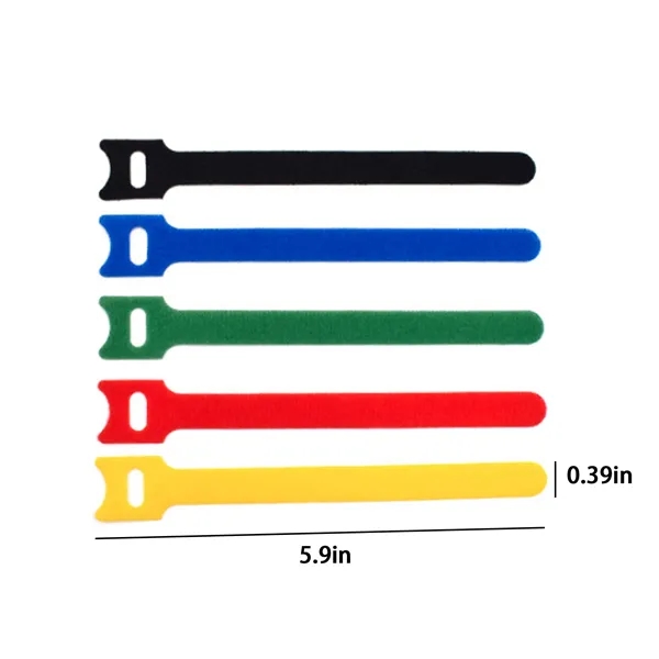 Custom Reusable Cable Ties Adjustable Cord Straps - Custom Reusable Cable Ties Adjustable Cord Straps - Image 1 of 7