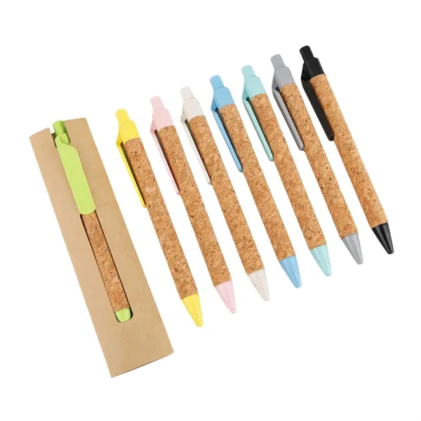 Kraft Paper Bag Wheat Straw Ballpoint Pen - Kraft Paper Bag Wheat Straw Ballpoint Pen - Image 2 of 2