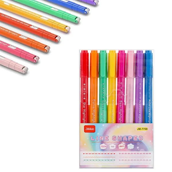 Colored Dual-tip Curve Pen Set - Colored Dual-tip Curve Pen Set - Image 0 of 3