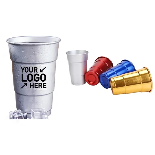 Reusable Food Grade Aluminum Beer Cup - Reusable Food Grade Aluminum Beer Cup - Image 0 of 5