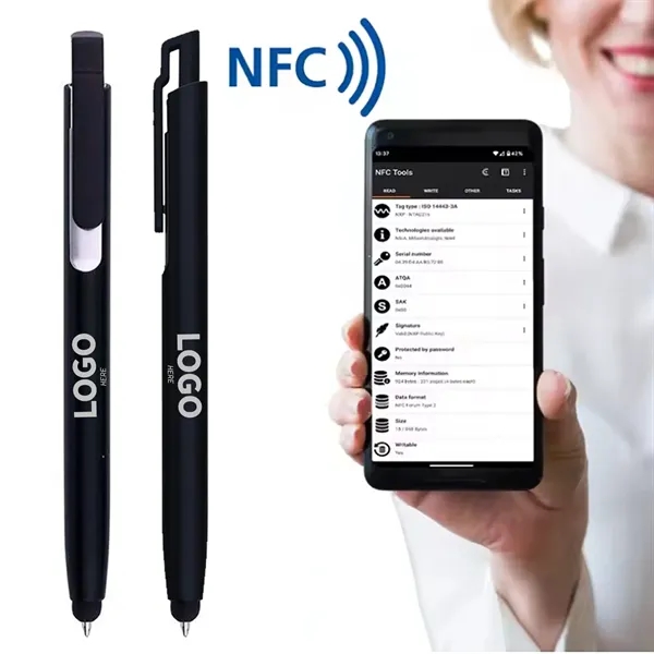 3-In-1 Stylus And Ballpoint With Nfc Pen - 3-In-1 Stylus And Ballpoint With Nfc Pen - Image 0 of 1