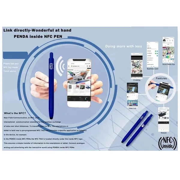 3-In-1 Stylus And Ballpoint With Nfc Pen - 3-In-1 Stylus And Ballpoint With Nfc Pen - Image 1 of 1