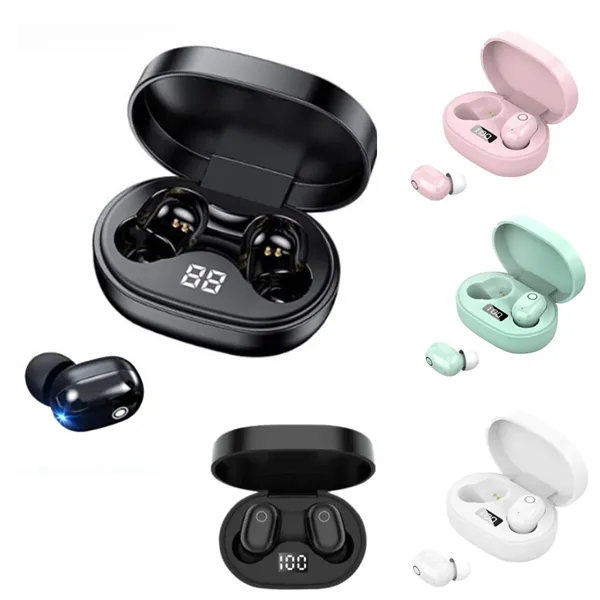 LED Display Wireless Earbuds Bluetooth Sport Headphones - LED Display Wireless Earbuds Bluetooth Sport Headphones - Image 0 of 4