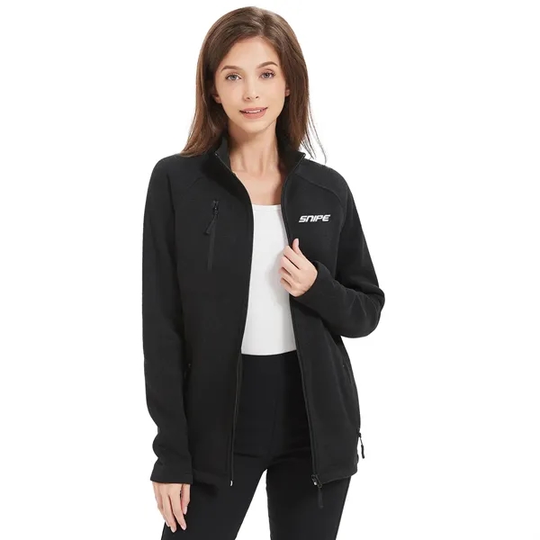 Women's Full Zip Microfleece Brushed Back Jacket - Women's Full Zip Microfleece Brushed Back Jacket - Image 0 of 1